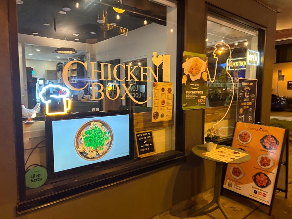 chicken box outside window