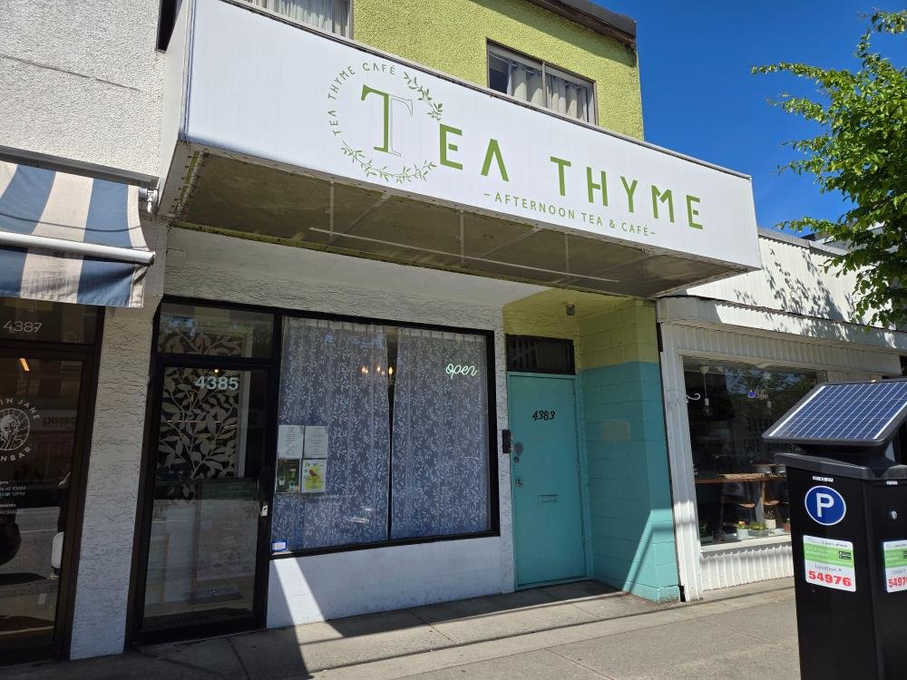 tea thyme cafe store front